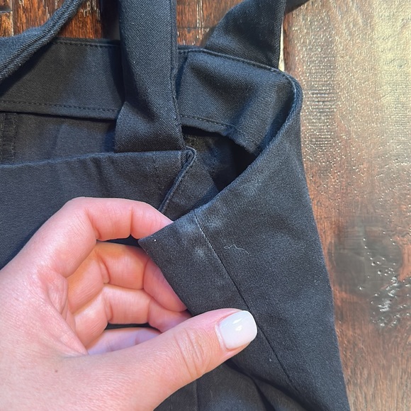 Banana Republic Solid Square Neck Dress Black 8 - Picture 9 of 12